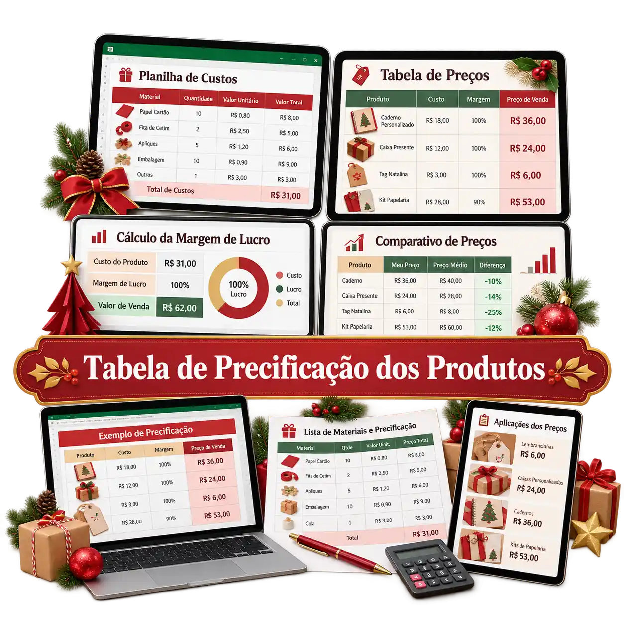 Bônus 2 — Tabela de Precificação dos Produtos