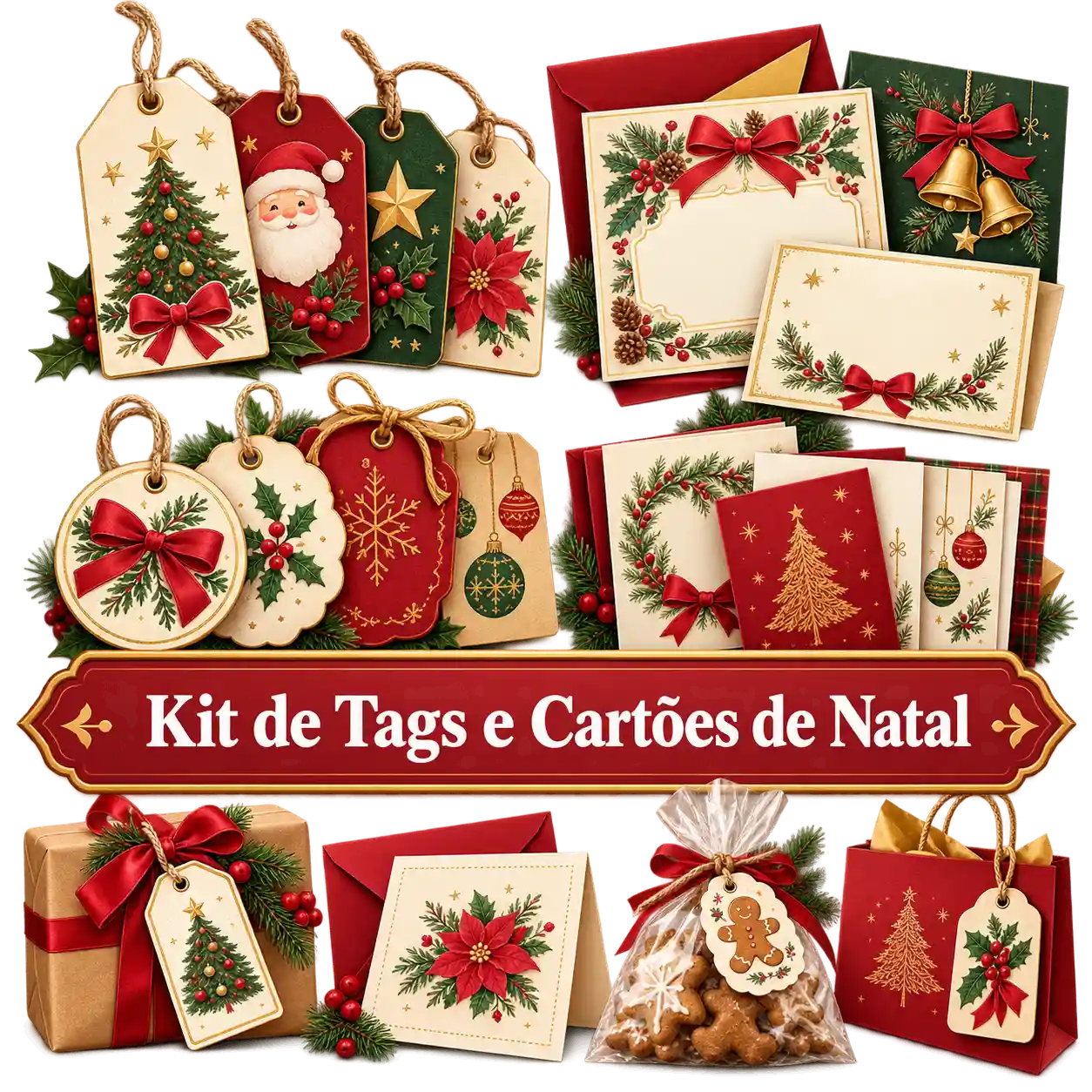 Bônus 3 — Kit de Tags e Cartões de Natal