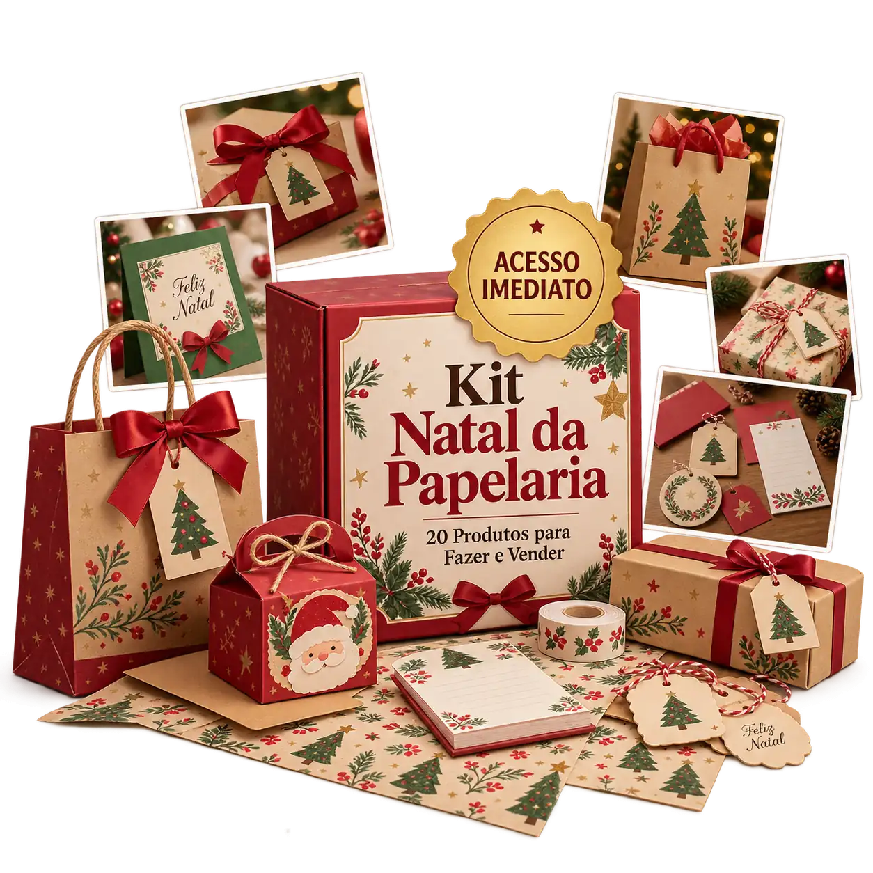 Plano Básico — Kit Natal da Papelaria Lucrativa 2027 — 20 Moldes Campeões de Venda